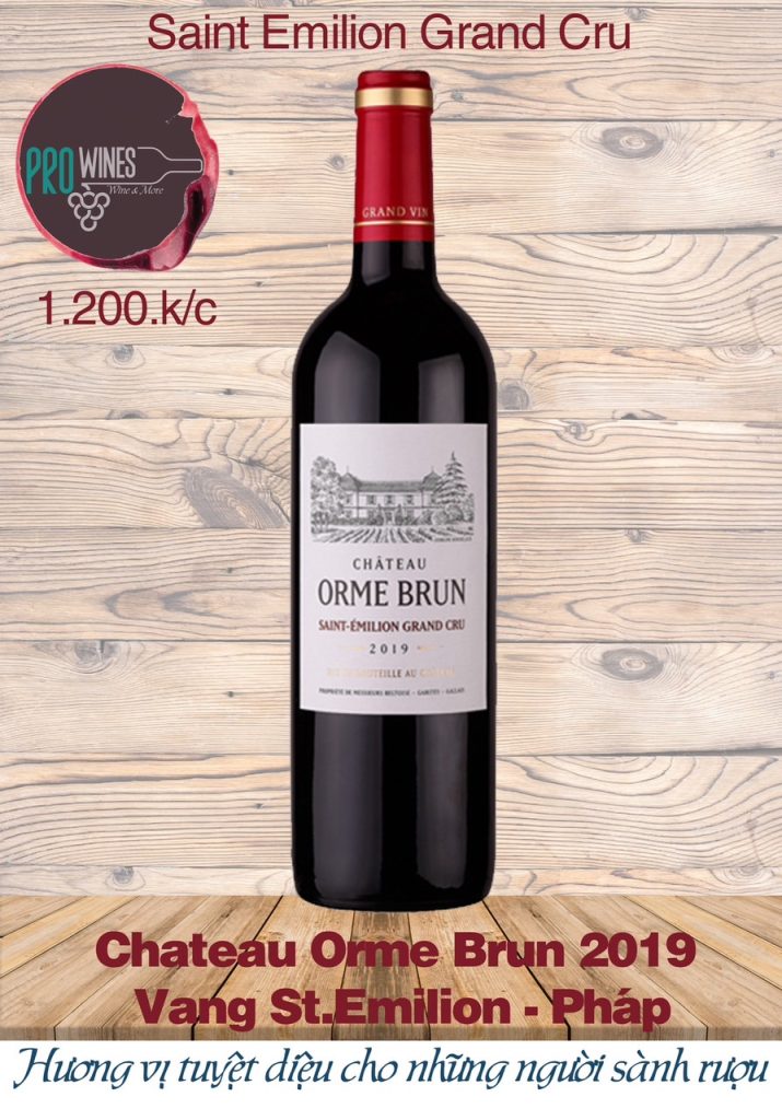 Vang Chateau Orme Brun PROWNE